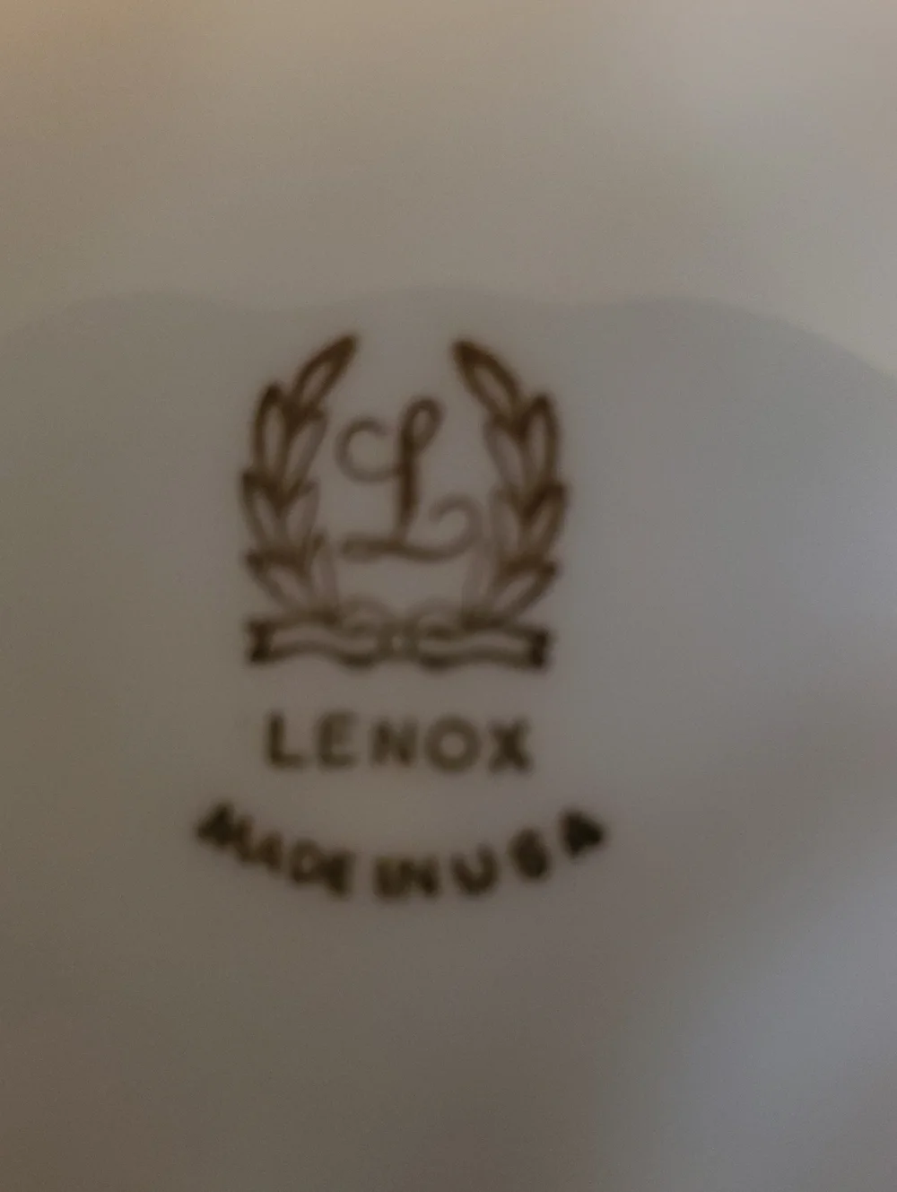 Lenox Dolphin Platter Cream Embossed Porcelain Serving Platter with Gold Rim